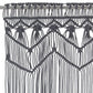 Gordijn Macramé 140X240 Cm Katoen Antraciet