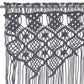 Gordijn Macramé 140X240 Cm Katoen Antraciet