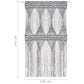 Gordijn Macramé 140X240 Cm Katoen Antraciet