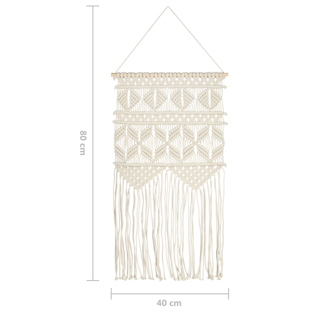 Wandhanger Macramé 40X80 Cm Katoen