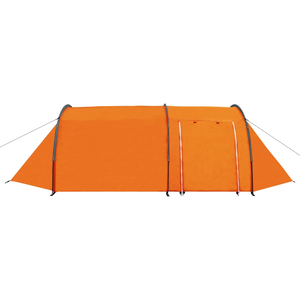 Tent 4-Persoons Grijs En Oranje