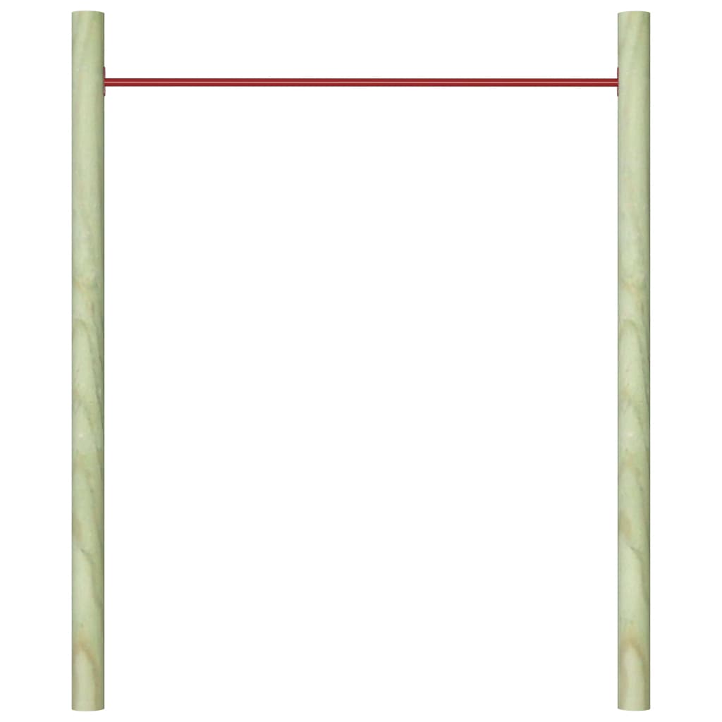 Rekstok 125 Cm Staal Rood