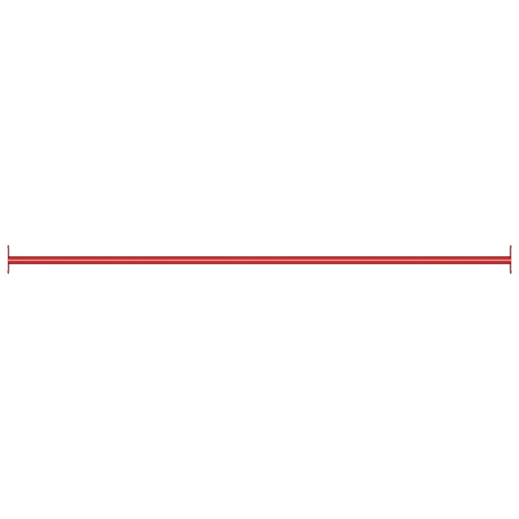 Rekstok 125 Cm Staal Rood