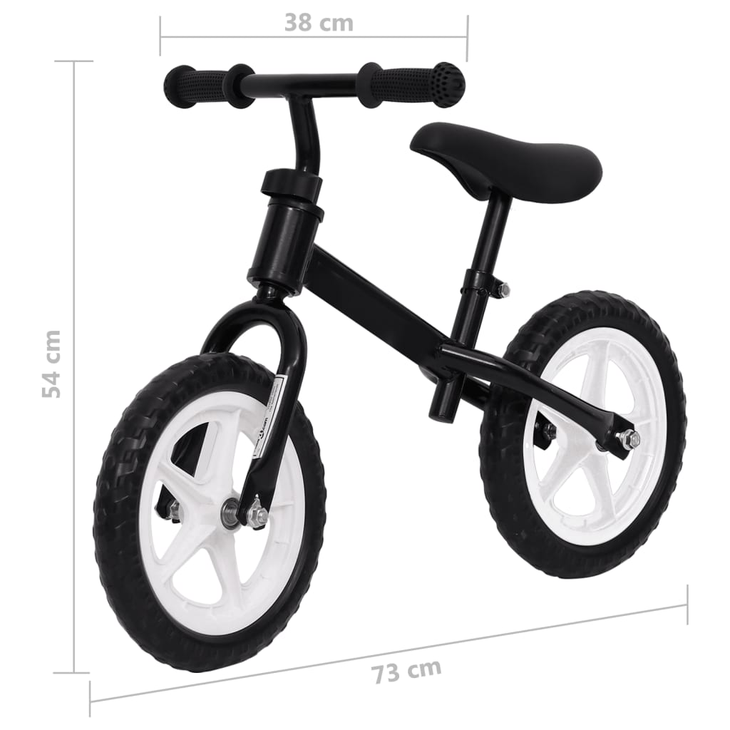 Loopfiets Met 10 Inch Wielen Zwart