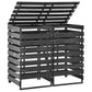 Containerberging Dubbel 140X75X121 Cm Geverfd Grenenhout