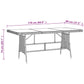 9-Delige Tuinset Poly Rattan Zwart