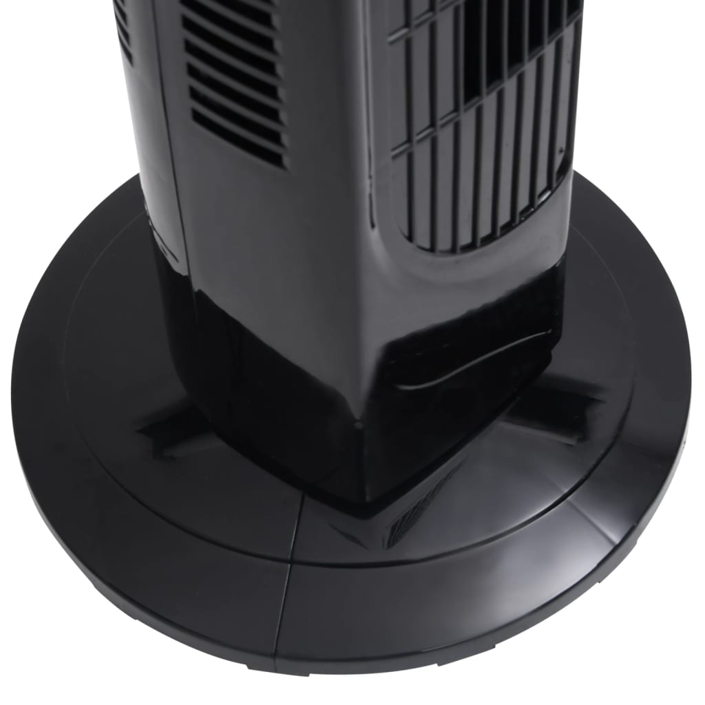 Torenventilator Met Afstandsbediening En Timer Ø24X80 Cm Zwart