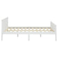 Bedframe Met 2 Lades Massief Grenenhout Wit 140X200 Cm