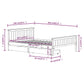 Bedframe Met 2 Lades Massief Grenenhout Wit 140X200 Cm