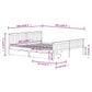 Bedframe Met 2 Lades Massief Grenenhout Wit 200X200 Cm