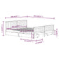 Bedframe Met 4 Lades Massief Grenenhout Wit 180X200 Cm