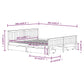Bedframe Met 4 Lades Massief Grenenhout Wit 200X200 Cm