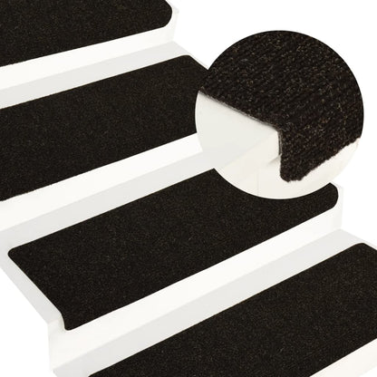 Trapmatten 15 St 65X25 Cm Naaldvilt Bruin