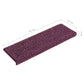 Trapmatten 15 St 65X25 Cm Donkerpaars