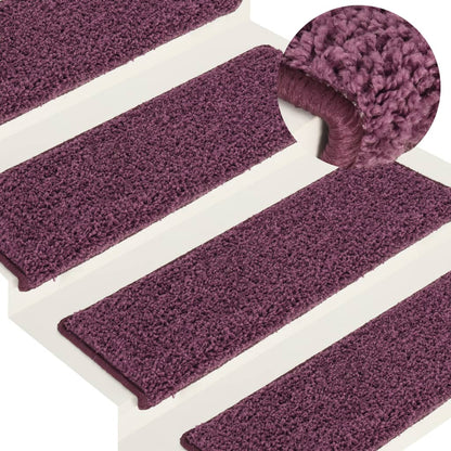 Trapmatten 15 St 65X25 Cm Donkerpaars
