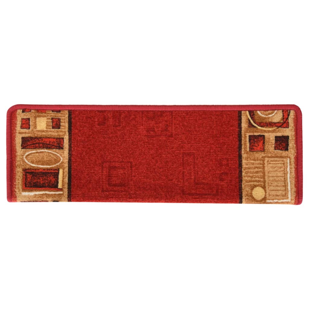 Trapmatten Zelfklevend 15 St 65X25 Cm Rood