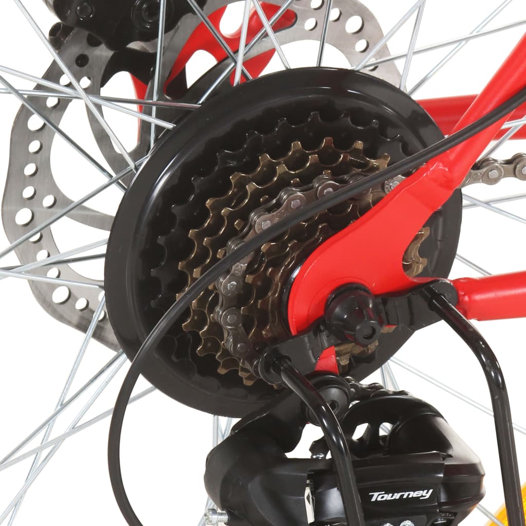 Mountainbike 21 Versnellingen 27,5 Inch Wielen 42 Cm Frame Rood