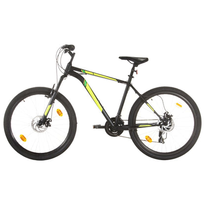 Mountainbike 21 Versnellingen 27,5 In Wielen 50 Cm Frame Zwart
