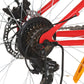 Mountainbike 21 Versnellingen 26 Inch Wielen 42 Cm Rood