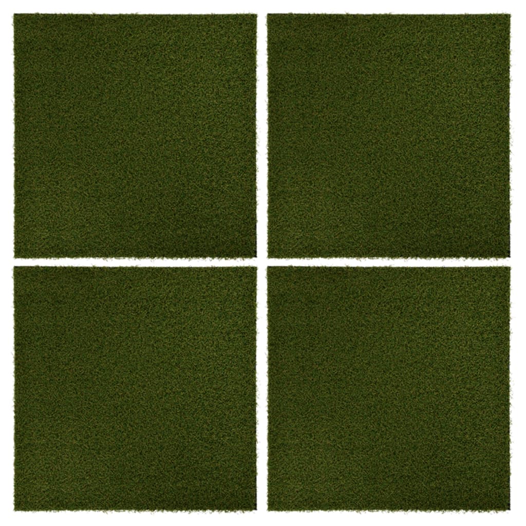 Kunstgrastegels 4 St 50X50X2,5 Cm Rubber