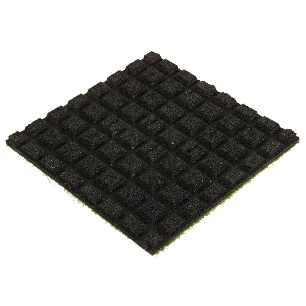 Kunstgrastegels 4 St 50X50X2,5 Cm Rubber