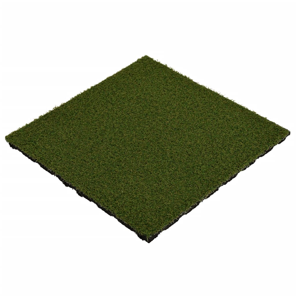 Kunstgrastegels 4 St 50X50X2,5 Cm Rubber