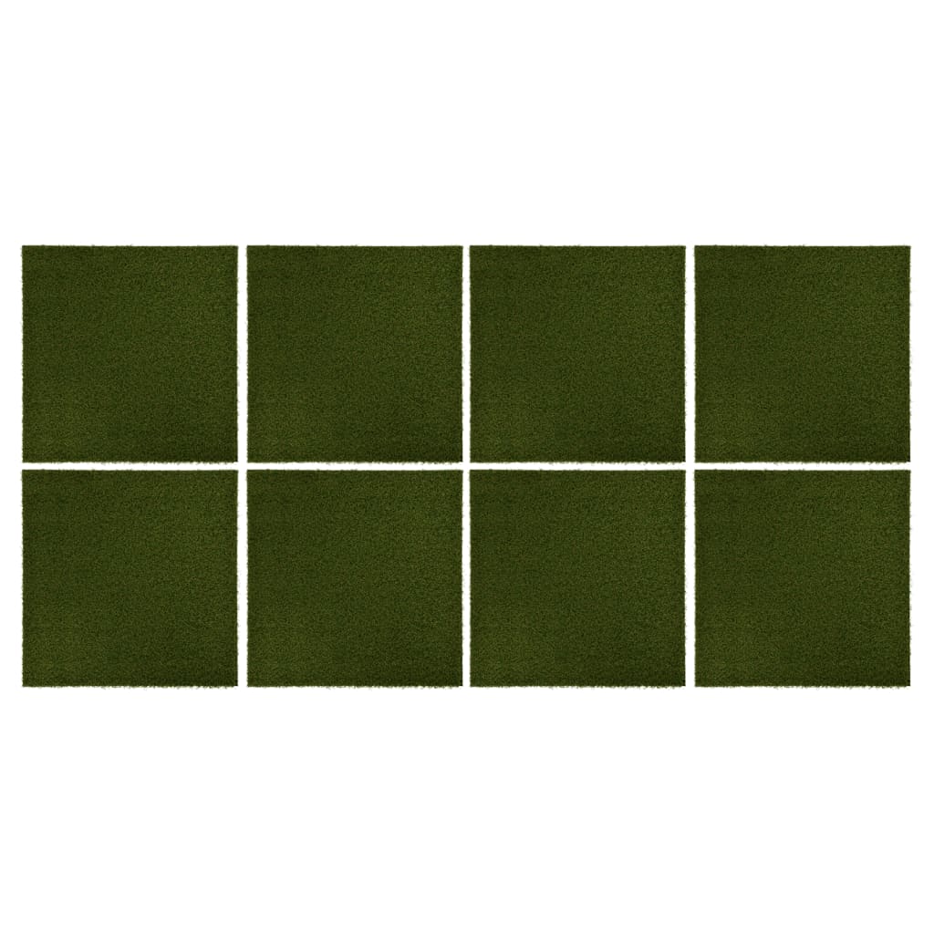 Kunstgrastegels 8 St 50X50X2,5 Cm Rubber