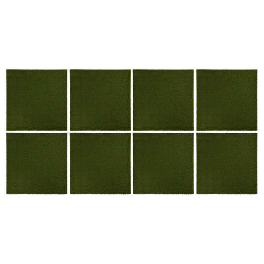 Kunstgrastegels 8 St 50X50X2,5 Cm Rubber