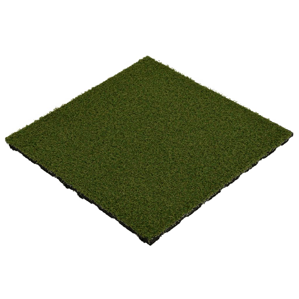 Kunstgrastegels 8 St 50X50X2,5 Cm Rubber