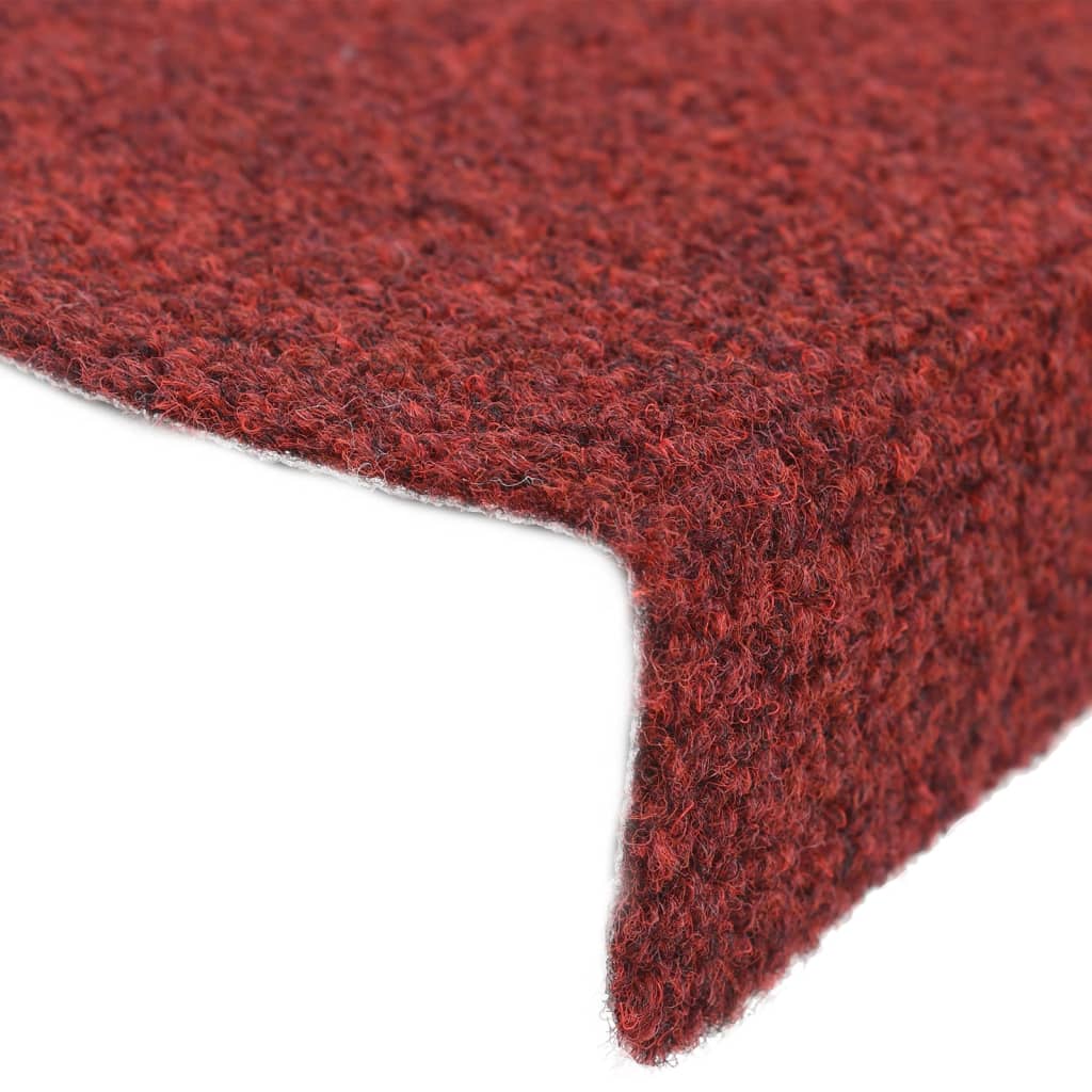 Trapmatten Zelfklevend 5 St 56X17X3 Cm Naaldvilt Rood