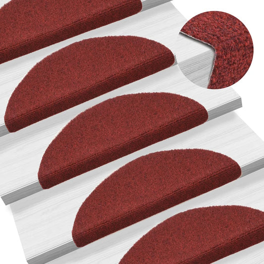 Trapmatten Zelfklevend 10 St 56X17X3 Cm Naaldvilt Rood