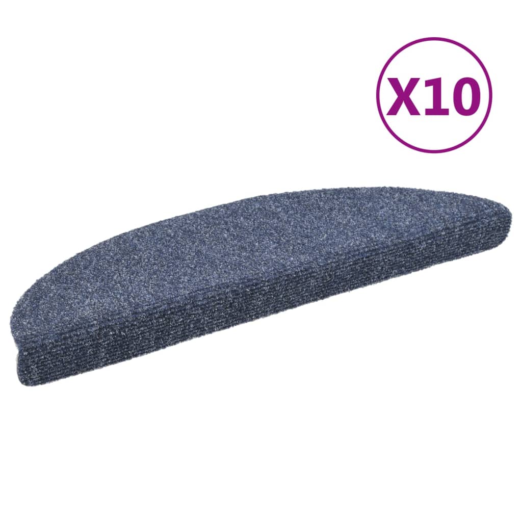 Trapmatten Zelfklevend 10 St 56X17X3 Cm Naaldvilt Blauw