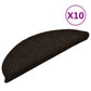 Trapmatten Zelfklevend 10 St 56X17X3 Cm Naaldvilt Donkerbruin