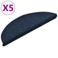 Trapmatten Zelfklevend 5 St 56X17X3 Cm Naaldvilt Marineblauw