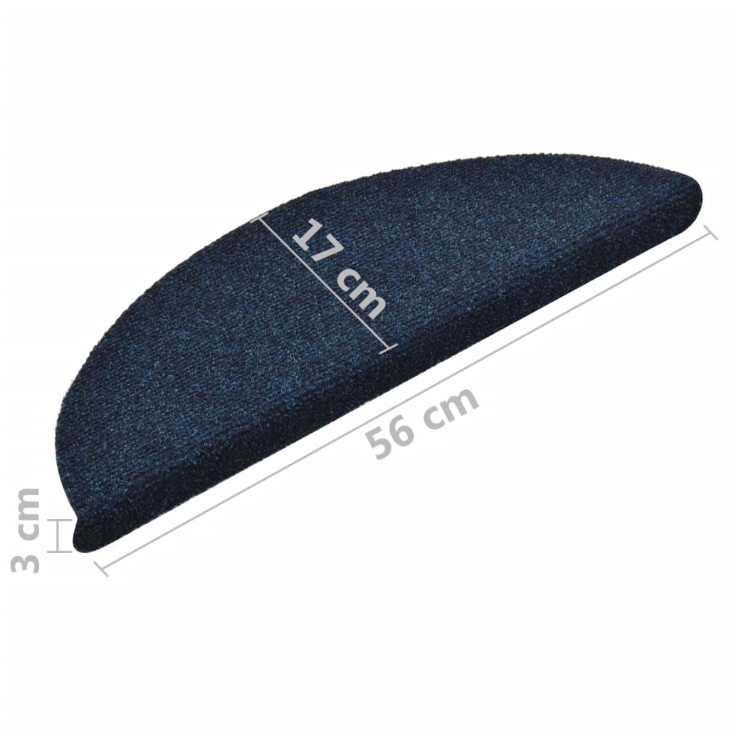 Trapmatten Zelfklevend 5 St 56X17X3 Cm Naaldvilt Marineblauw