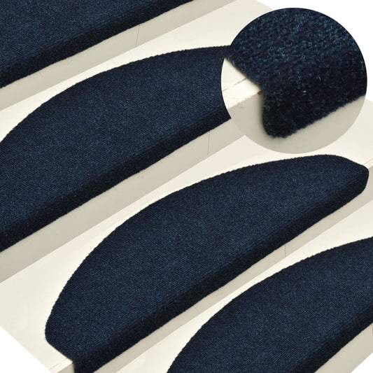 Trapmatten Zelfklevend 5 St 56X17X3 Cm Naaldvilt Marineblauw