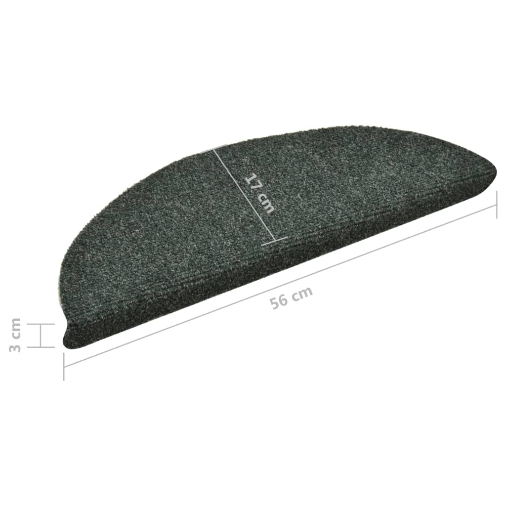 Trapmatten Zelfklevend 10 St 56X17X3 Cm Naaldvilt Groen