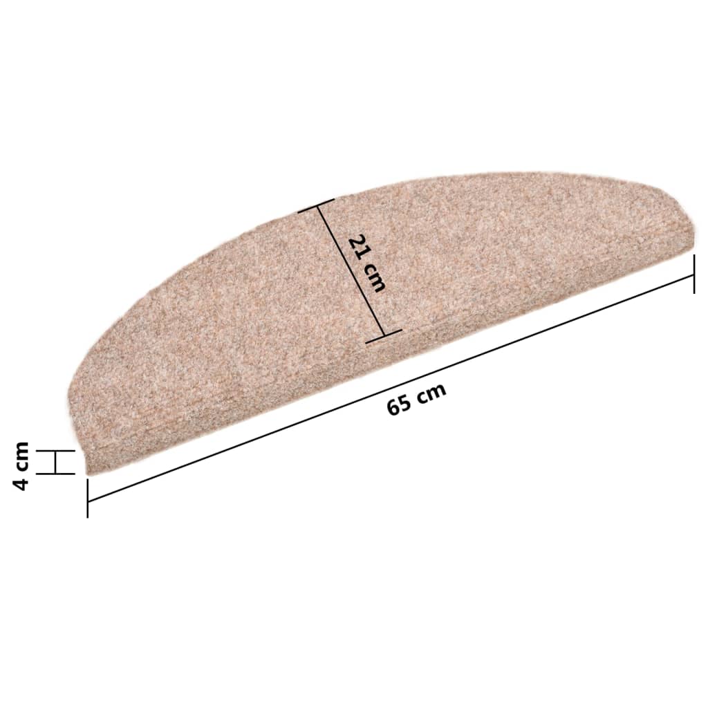 Trapmatten Zelfklevend 5 St 65X21X4 Cm Naaldvilt Bruin