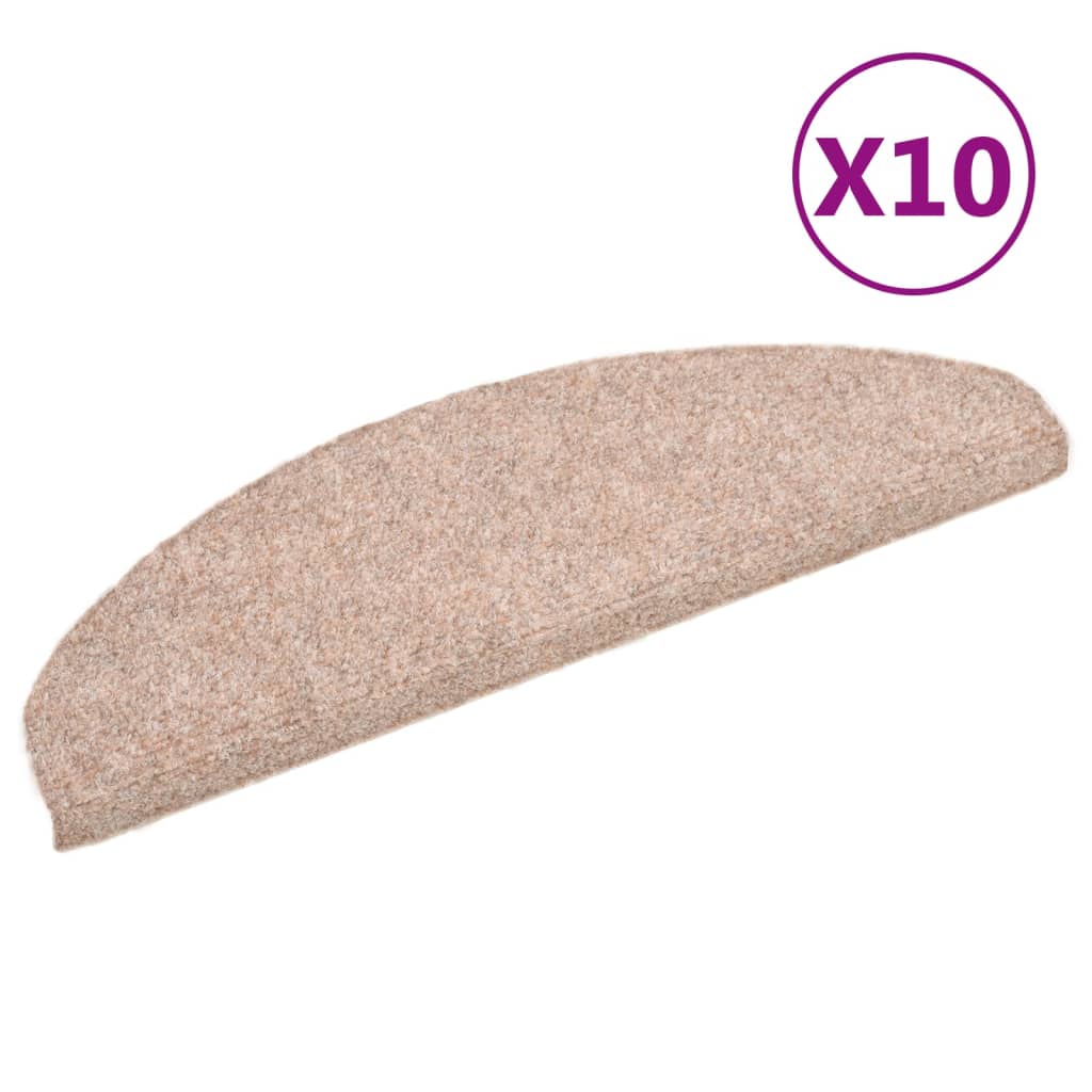 Trapmatten Zelfklevend 10 St 65X21X4 Cm Naaldvilt Bruin