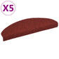 Trapmatten Zelfklevend 5 St 65X21X4 Cm Naaldvilt Rood