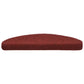 Trapmatten Zelfklevend 5 St 65X21X4 Cm Naaldvilt Rood