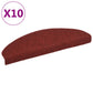 Trapmatten Zelfklevend 10 St 65X21X4 Cm Naaldvilt Rood