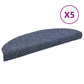 Trapmatten Zelfklevend 5 St 65X21X4 Cm Naaldvilt Blauw