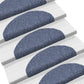 Trapmatten Zelfklevend 5 St 65X21X4 Cm Naaldvilt Blauw