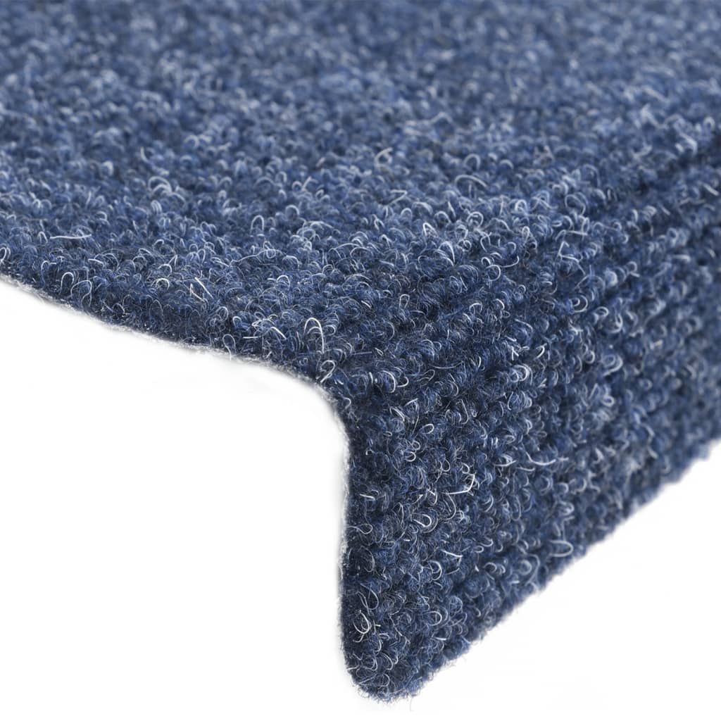 Trapmatten Zelfklevend 5 St 65X21X4 Cm Naaldvilt Blauw