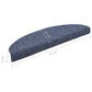 Trapmatten Zelfklevend 5 St 65X21X4 Cm Naaldvilt Blauw