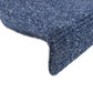 Trapmatten Zelfklevend 10 St 65X21X4 Cm Naaldvilt Blauw