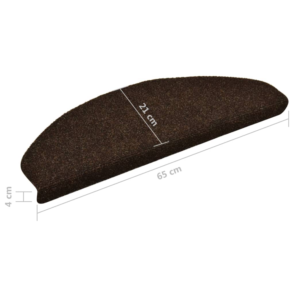 Trapmatten Zelfklevend 5 St 65X21X4 Cm Naaldvilt Bruin