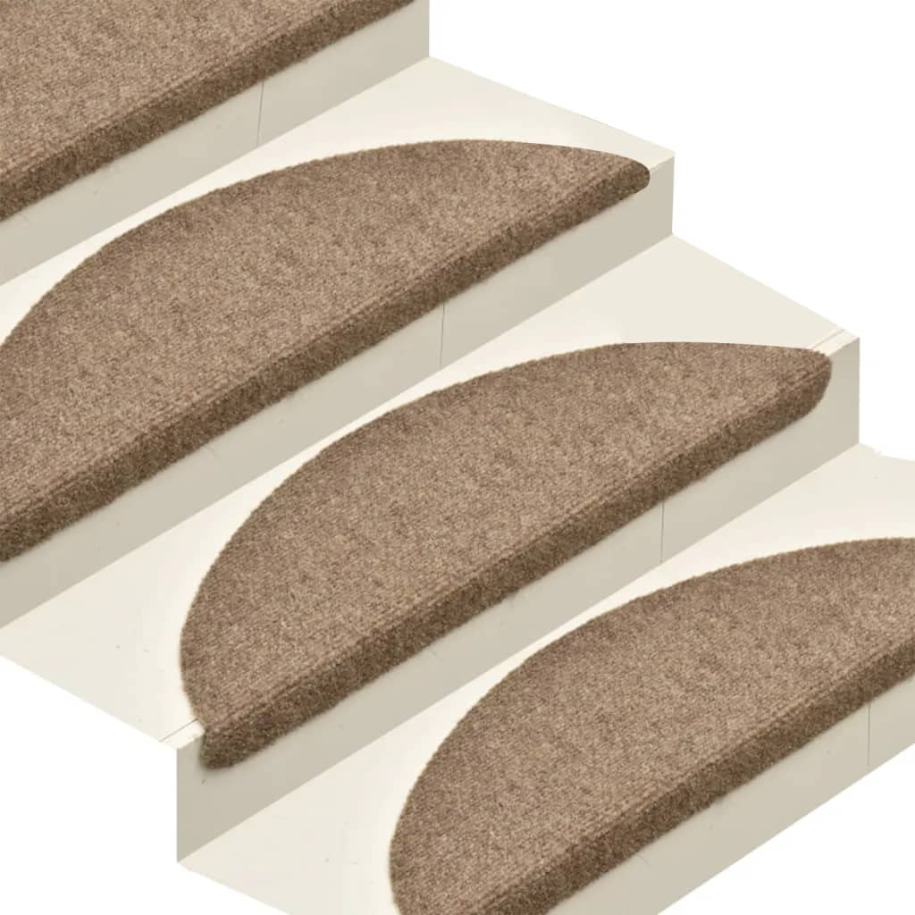 Trapmatten Zelfklevend 5 St 65X21X4 Cm Naaldvilt Crèmekleurig