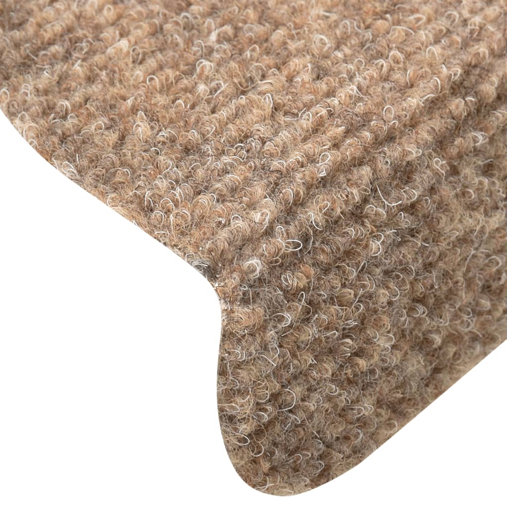 Trapmatten Zelfklevend 5 St 65X21X4 Cm Naaldvilt Crèmekleurig